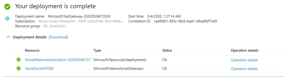 Azure Virtual Network NAT Gateway ile Statik Outbound IP 